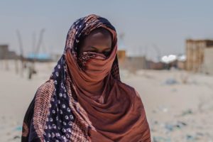 Zeynabou, marié et maman de 4 enfants. Le mari est au chômage. Crédit photo : Lamine Sy @SLC 